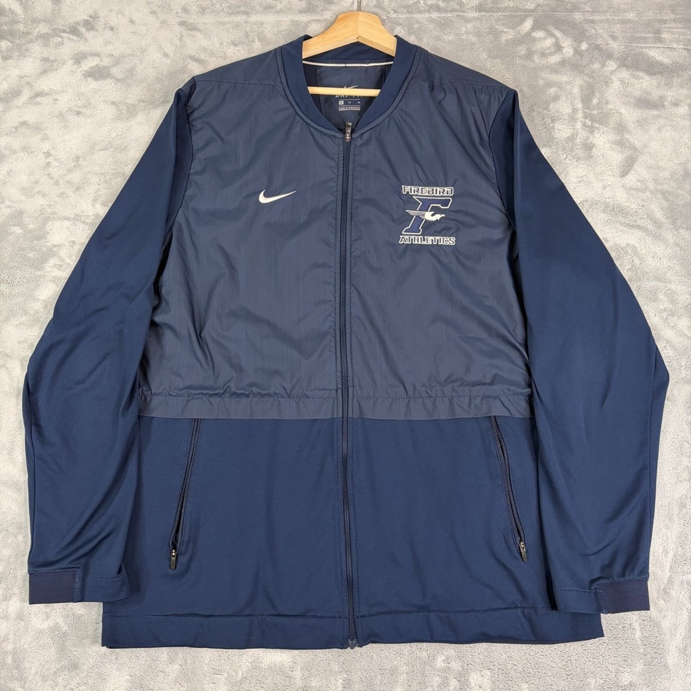 Kettering Fairmont Firebirds Athletics Jacket Nike Lightweight Size XL Blue